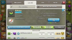 Clã Nv 9 (21 Vitórias Seguidas) Liga Ouro l + CV 7 Brinde - Clash of Clans