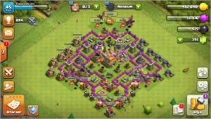 Clã Nv 9 (21 Vitórias Seguidas) Liga Ouro l + CV 7 Brinde - Clash of Clans