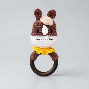 Chocalho Cavalo Gravata Amigurumi - Artesanato e Personalizados