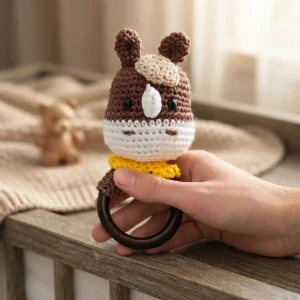Chocalho Cavalo Gravata Amigurumi - Artesanato e Personalizados