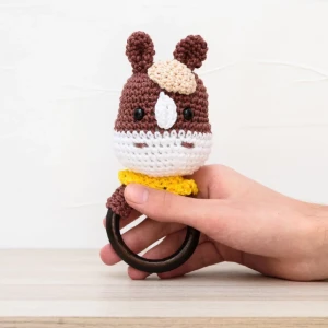 Chocalho Cavalo Gravata Amigurumi - Artesanato e Personalizados