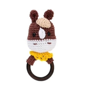 Chocalho Cavalo Gravata Amigurumi - Artesanato e Personalizados