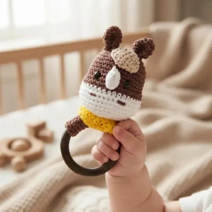 Chocalho Cavalo Gravata Amigurumi - Artesanato e Personalizados