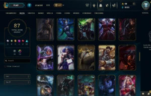 Conta Mestre 87 Skins, Full Champs Full Acesso Main Adc - League of Legends LOL