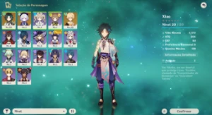 AR10 Xiao C1 + Lança de Jade + QiQi - Genshin Impact