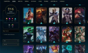 Conta Lol | Full Acesso | 216 Skins | Todos Campeões - League of Legends