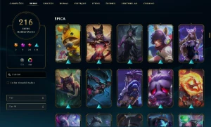 Conta Lol | Full Acesso | 216 Skins | Todos Campeões - League of Legends