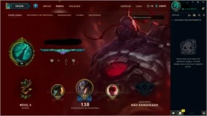 Conta league of legends borda platina LOL