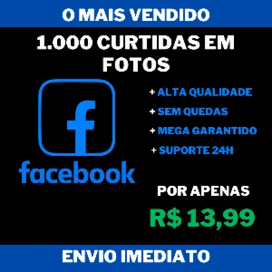 1.000 Curtidas em Fotos do Facebook - Social Media