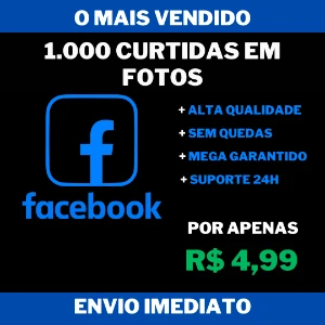 1.000 Curtidas em Fotos do Facebook - Redes Sociais