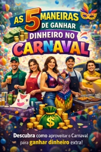 5 Maneiras de Ganhar Dinheiro Nesse Carnaval CARNAVAL NÃO É