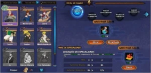 Vendo conta Naruto Online BR s359 ex-top 1 servidor. - Outros