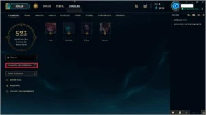 Conta LOL Gold V, Quase todos os champs e 350 skins Leia TD - League of Legends
