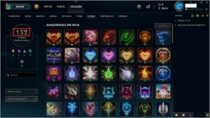 Conta LOL Gold V, Quase todos os champs e 350 skins Leia TD - League of Legends