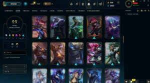 Conta LoL com 99 Skins + Conta Valorant com 17+ Skins - League of Legends