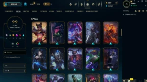 Conta LoL com 99 Skins + Conta Valorant com 17+ Skins - League of Legends