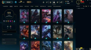 Conta LoL com 99 Skins + Conta Valorant com 17+ Skins - League of Legends