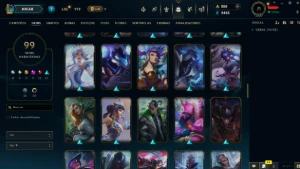 Conta LoL com 99 Skins + Conta Valorant com 17+ Skins - League of Legends