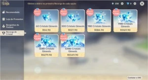 Genshin AR 45 Xiao, Diluc, Túmo e Jade - Genshin Impact