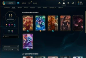 CONTA LEVEL 122 - PRATA IV - 10 PDL - COM EA PARA MUDAR NICK - League of Legends LOL