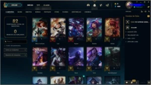 CONTA FEMININA LEVEL 70 UNRANKED - League of Legends LOL