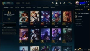 CONTA FEMININA LEVEL 70 UNRANKED - League of Legends LOL