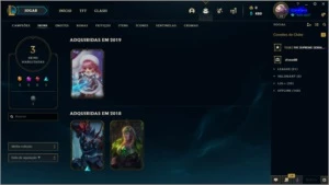 CONTA FEMININA LEVEL 70 UNRANKED - League of Legends LOL