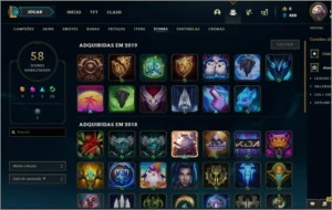 CONTA FEMININA LEVEL 70 UNRANKED - League of Legends LOL