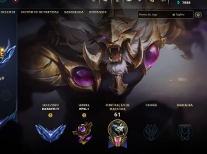 Conta Diamante 4 - D4 mmr D2-D1 - League of Legends LOL