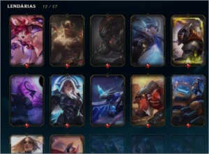 Conta LoL - Todos campeões - 200 skins - Ouro 1 - League of Legends