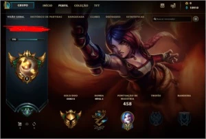 Conta LoL - Todos campeões - 200 skins - Ouro 1 - League of Legends