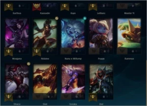 SMURF PLATINA 2 - 45V 20L - League of Legends LOL