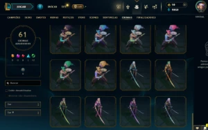 FULL ACESSO 43 CHAMPS + 19 SKINS BORDAS E CHROMAS - League of Legends LOL