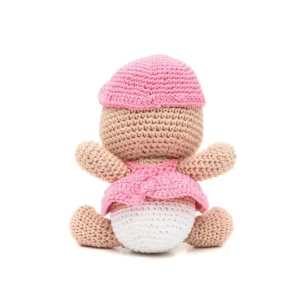 Bebê de chupeta em amigurumi - Artesanato e Personalizados