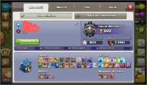 Conta Cv12 + Cv10 + Cv10 + Clãn lvl 12 - Clash of Clans