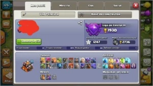 Conta Cv12 + Cv10 + Cv10 + Clãn lvl 12 - Clash of Clans