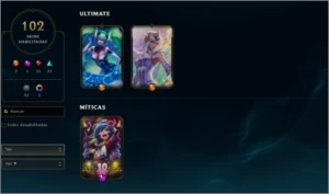 CONTA COM 102 SKIN'S E NÍVEL 328