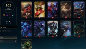 CONTA COM 102 SKIN'S E NÍVEL 328 - League of Legends LOL