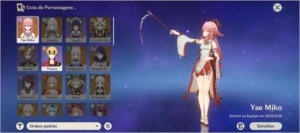Yae Miko com espada de Jade - Genshin Impact