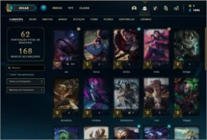 Conta diamante 4 barata com 4 skins e 26 champs - League of Legends LOL