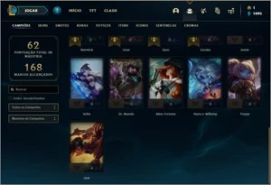 Conta diamante 4 barata com 4 skins e 26 champs - League of Legends LOL