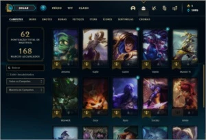 Conta diamante 4 barata com 4 skins e 26 champs - League of Legends LOL