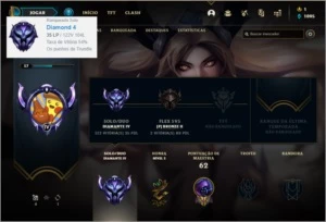 Conta diamante 4 barata com 4 skins e 26 champs - League of Legends LOL