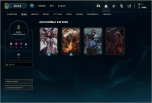 Conta diamante 4 barata com 4 skins e 26 champs - League of Legends LOL