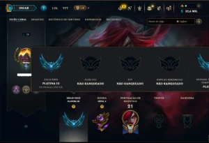 Platina 3 com 35 Champs e 1 Skin - League of Legends LOL