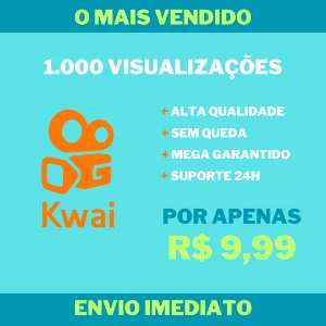 1.000 Visualizações no Kwai - Social Media