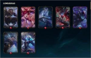 Conta Gold 1  LOL | Não é smurf | lvl 303 | Falta 26 champs - League of Legends