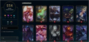 Conta diamante e com muitas skins ! - League of Legends LOL