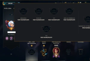 Unranked com 150 Champs e 118 Skins ( MONO SUP ) - League of Legends LOL