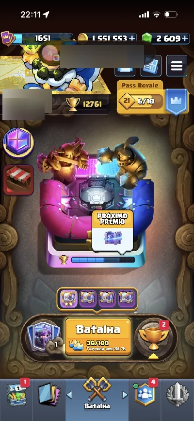 Vendo conta Clash Royale